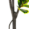 LARGE 150CM Artificial Realistic Ficus Rubber Tree Green Topiary Plants Faux UK