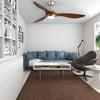 52" Reversible Ceiling Fan With LED Light 5 Speed Setting Remote Control Timer