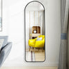 120cm Tall Full Length Arched Wall Mirror Metal Frame Cloakroom Dressing Mirrors