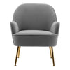 Occasional Velvet Nordic Armchair Tub Chair Wing Back Single Seat Sofa Fireside