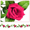 2 x8Ft Artificial Fake Silk Rose Flower Ivy Vine Garland Wedding Party 9 Colours