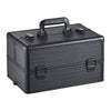 Black Makeup Trolley Case Beauty Trolley Case Vanity Case Box on Wheels w/Drawer