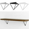 2PCS Durable Hairpin Industrial Wall Shelf Brackets Support Metal Prism Mount UK