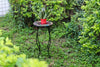 Iron/Glass Round Side Coffee Table Mosaic Design Garden Patio Flower Plant Stand