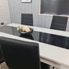 Dining Table Set and 6 4 black white Leather chairs kitchen table set of 4 or 6