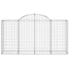 Arched Gabion Baskets 5 pcs 200x50x100/120 Galvanised V2J6