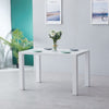 White High Gloss Dining Table Rectangle Office Table PC Desk Workstation MDF UK