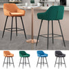 1/2/4X Bar Stools Breakfast Velvet Padded Bar Chairs Seat Kitchen Pub Stool UK