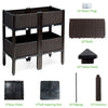 Set of 4 Raised Garden Bed Kits Elevated Flower Vegetable Herb Grow Planter Box