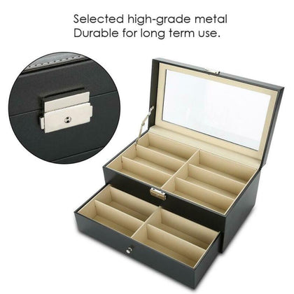 12Grid Sunglasses Glasses Storage Display Case Box Multi-function