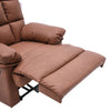 Adjustable PU Leather TV Armchair Sleeper Sofa Lounge Manual Recliner w/Footrest