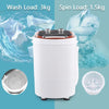 White Portable Washing Machine Mini Single Tub Washer for Flats Dorm Camping