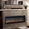 40" Electric Wall Mounted LED Fireplace 9 Color Wall Inset Into Fire Freestand