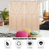 4 Panel Room Divider Wooden Screen Wall Folding Room Partition Separator Privacy