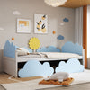 Kids Toddler Bed 3ft Single Daybed Cloud Storage Bed Frame with 2 Drawers UK