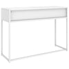 Living Room Modern Console Table White 106x35x75 cm Steel