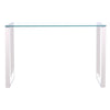 Living Room Furniture Glass Coffee Table Console Table Side End Table Chrome Leg