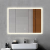 Bluetooth Bathroom Mirror with LED Light 3 Colors Touch Sensor Demister Pad