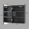Illumination Bathroom Mirror Cabinet 3-Dimming LED Mirror Anti-fog Sensor Touch