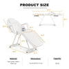 ONPNO Salon Beauty Bed and Hydraulic Stool, Adjustable 3-Section Massage Table