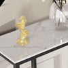 Modern Marble Console Table Sofa Table & Support Steel Bar Sturdy Entryway Table
