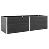 Garden Raised Bed 200x50x91 WPC Grey A3D3