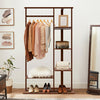 Industrial Vintage Clothes Rail Garment Rack Open Display Shelf Spacious Storage