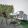 Garden Bistro Patio Furniture Set Folding Table Chairs Outdoor Indoor Rattan NEW