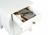 3 Drawer Bedside Table - White