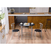 3 PCS Breakfast Bar Table And Chairs Modern 2 Seater Kitchen Dining Set