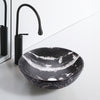 Marble Stone Look Wash Basin Ceramic Vessel Bathroom Sink Porcelain AboveCounter