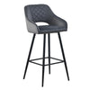 Pair of Bar Stool Black Blue Grey Velvet Chair Kitchen Bar Chair Modern Bar Home