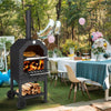 Outdoor Pizza Oven - Wood Fired/Charcoal Cooking - BBQ Smoker - 187 x 49 x 36cm