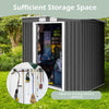 7FT x 4FT Garden Storage Shed Large Tool Utility Storage House W/Sliding Door