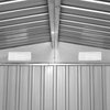 Outdoor Patio Garden Large Storage Shed Box Grey Metal 257x205x178 O9H3