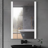 Bathroom Mirror With LED Lights 3 Color Wall Mounted Anti-fog Touch Sensor New