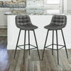 2x Bar Stool Breakfast Home Kitchen Pub Barstools Velvet Metall Bar Chairs