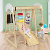 8 in 1 Climbing Toy Set Wooden Climber Playset with Slide Indoor Activity Center