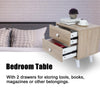 Chic Bedside Unit Tables Drawers Cabinet Storage Drawer Wooden Nightstand UK