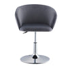 1x Barstool Velvet Padded Bar Stool Metal Base Salon Breakfast Chair Adjustable