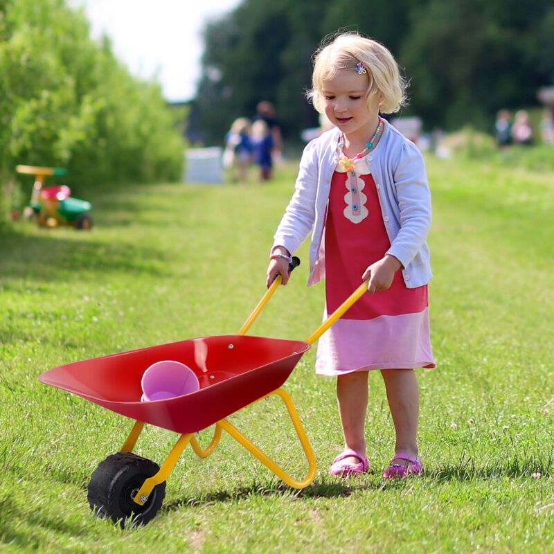 Kids hotsell steel wheelbarrow