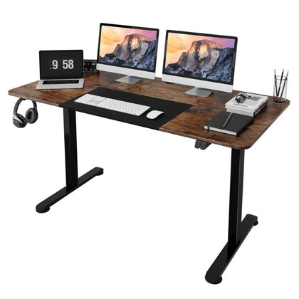 Electric Standing Desk Height Adjustable Sit to Stand Desk with Headphone Hook