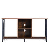 Industrial TV Unit TV Stand Cabinet With Shelf Metal Frame Living Room Wood