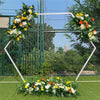 Large Size Hexagon Wedding Arch Frame Balloon Flower Stand Backdrop Hoop 2M-2.4M