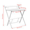 2-Tier Foldable Computer Desk PC Laptop Table Study Desk Home Office Portable