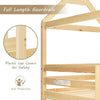 3FT Double Kids Bunk Beds Wooden Frame Kids High Sleeper Pine Wood House Canopy