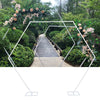 Hexagon Arch Wedding Baby Party Venue Backdrop Decoration 2M 2.4M