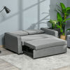Modern 2 Seater Sofa Bed Click Clack Couch Sleeper Settee for Bedroom, Grey