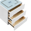 2/3 Drawers LED Bedside Tables Cabinets Wireless Charging Bedroom Furniture