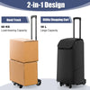 2 IN 1 38L Folding Shopping Trolley Truck Grocery Luggage Carrier Bag 2 Wheels